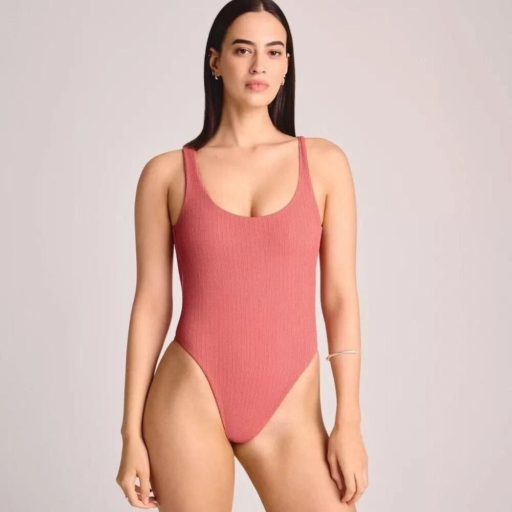 Vitamin-A Women's Pink and Orange Swimsuit-one-piece